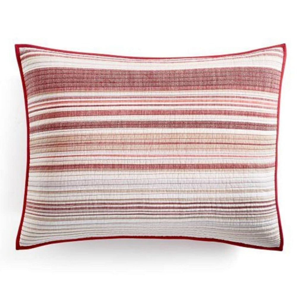 Martha Stewart Collection Holiday Yarn-Dye Quilted Standard Sham